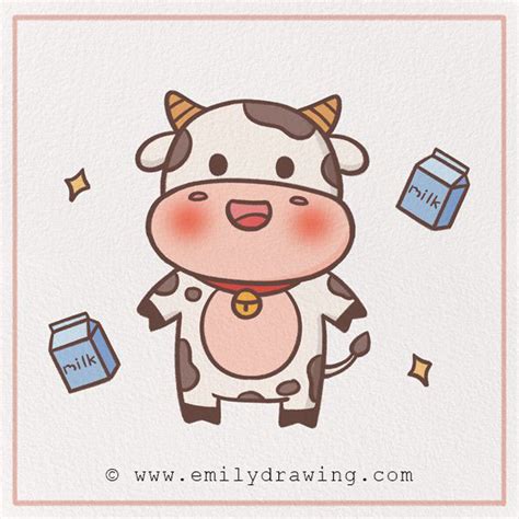 How to Draw a Cow – Emily Drawing