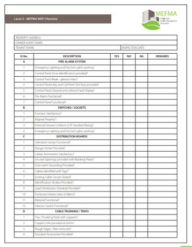 Property Management Checklist - 12+ Examples, Format, Pdf