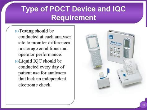 POCT Quality Control Introduction Pointofcare testing POCT is