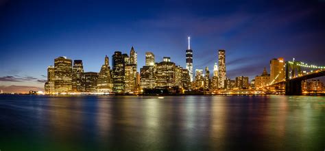 Manhattan night skyline | Brooklyn Bridge Park and Manhattan… | Flickr