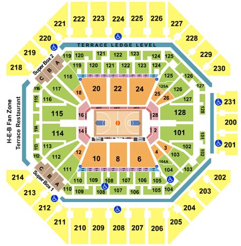 Frost Bank Center Seating Chart | CloseSeats.com