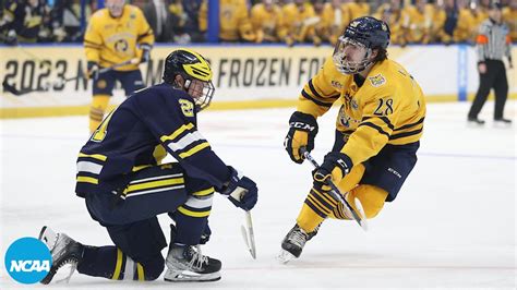 Quinnipiac vs. Michigan: 2023 NCAA Frozen Four semifinal highlights - Win Big Sports