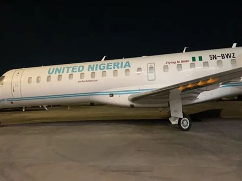 Arrival and Inspection of United Nigeria Ariplane - United Nigeria Airlines