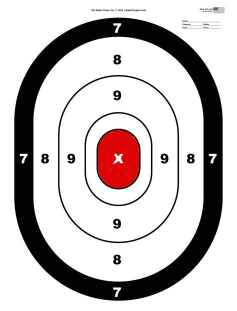 17 Best Printable Shooting Targets images in 2020 | Shooting targets, Bullseye target, Target