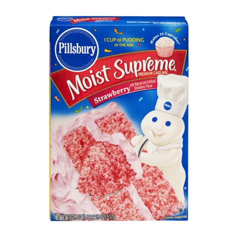 Pillsbury Cake Mix, Premium, Strawberry 18.7 oz | Shipt