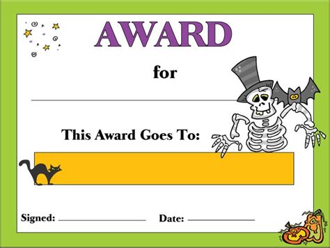 Haloween Certificate | Halloween printables free, Halloween costume ...