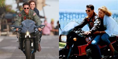 Tom Cruise and Jennifer Connelly recreate Top Gun's iconic Motorbike ...