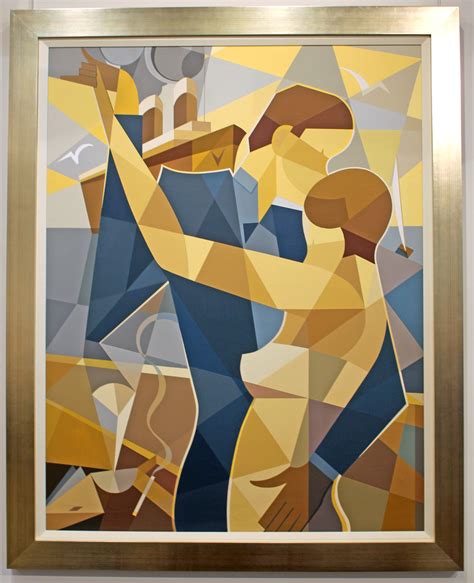 Cubist Contemporary Painting Dancing Couple | Modernism