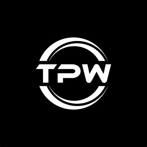 TPW letter logo design in illustration. Vector logo, calligraphy ...