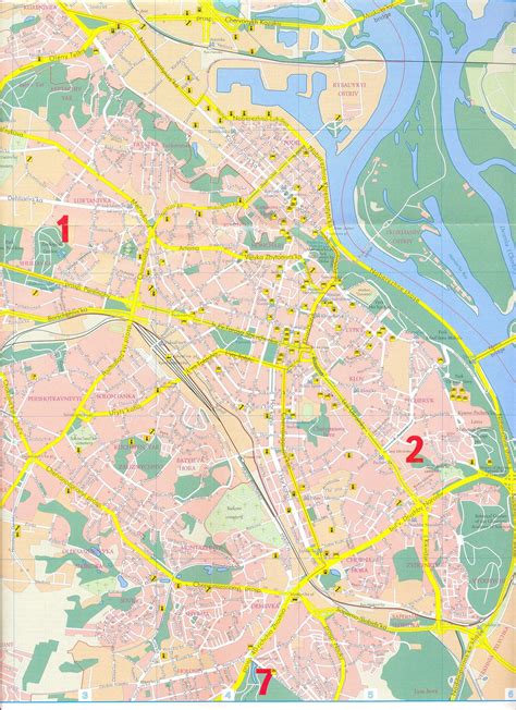 Maps of Kiev | Detailed map of Kiev in English | Maps of Kiev (Ukraine ...