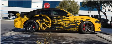 SplatterCat Wrap - Full Wrap for 2015-2019 Dodge Charger Hellcat — Incognito Wraps