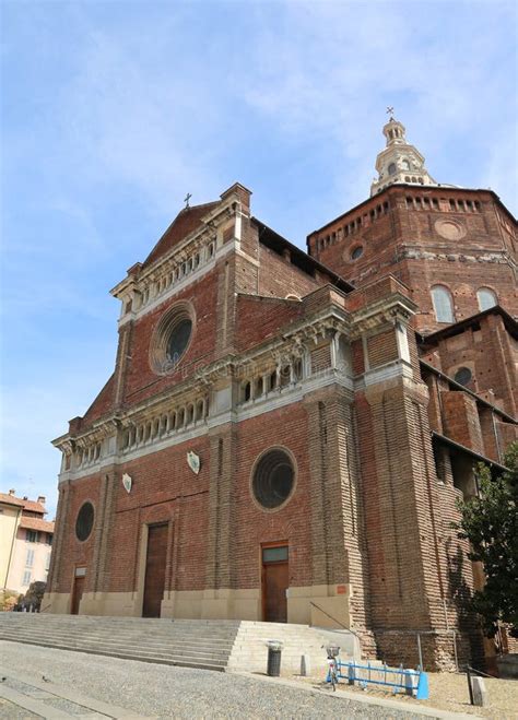 Pavia Cathedral Also Called Duomo Di Pavia in Italian Language Stock Photo - Image of italy ...