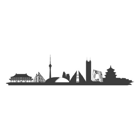 Beijing skyline PNG Designs for T Shirt & Merch