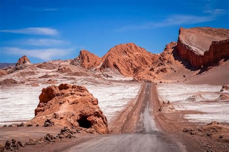 Premium Photo | Road through the moon valley