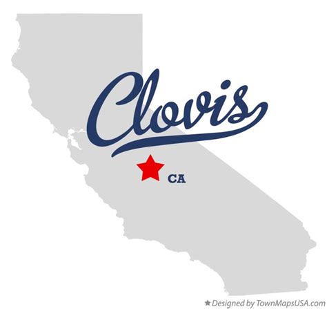 Map of Clovis, CA, California