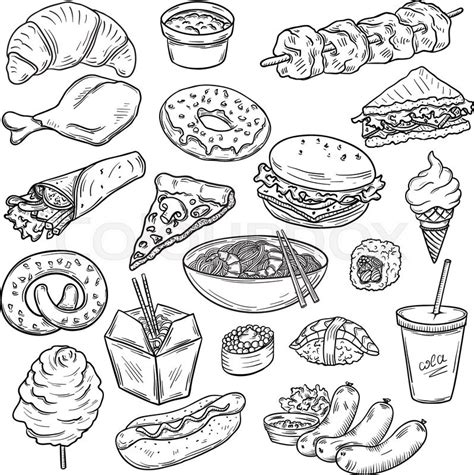 Junk Food Drawing at GetDrawings | Free download