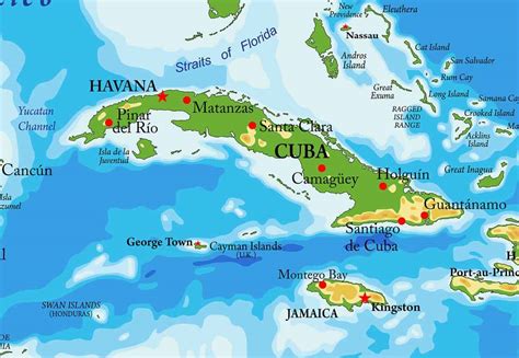 Mapa de Cuba. Todos los Tipos de Mapas: Político por Provincias Satelital