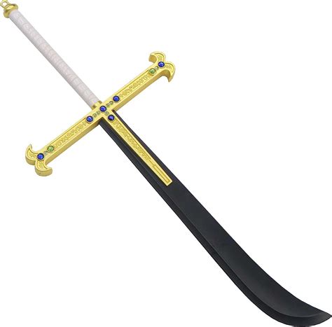 Amazon.com: Dracule Mihawk Sword Yoru Katana Metal Black Blade Western-Looking Sword Night Hawk ...