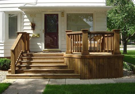 Small Wooden Deck Remodel Ideas 114 – DECOREDO | Deck designs backyard, Porch design, Front ...