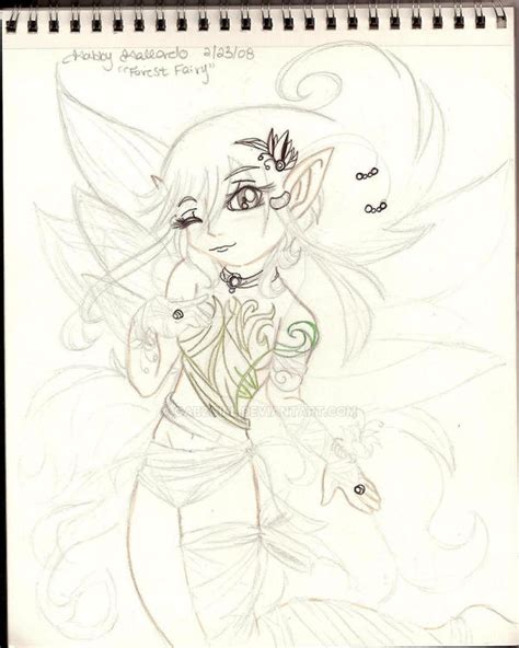 Forest fairy sketch by Gabzgirl on DeviantArt