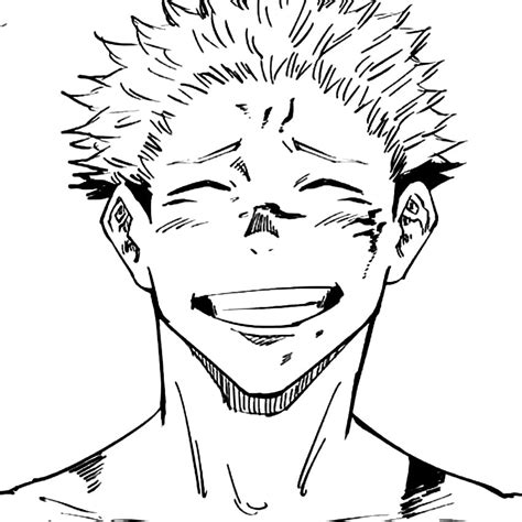 Yuji Itadori from Anime Jujutsu Kaisen coloring page - Download, Print or Color Online for Free