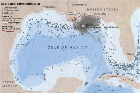 GIS Research and Map Collection: Map of Gulf of Mexico Oil Spill Location Available from Ball ...