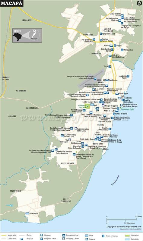 Macapa Brazil Map