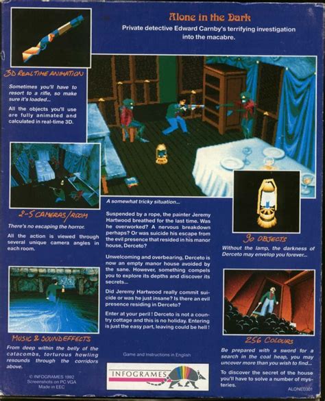 Alone in the Dark (1992) Box Shot for PC - GameFAQs