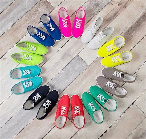 Women's Basic Canvas Sneakers in Array of Colors! | Canvas shoes women ...