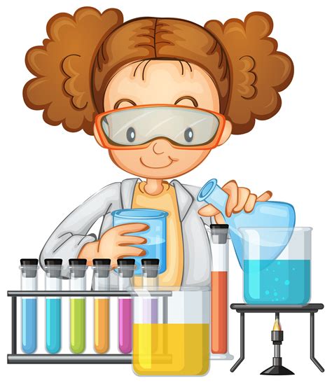 A Student in Science Lab Class 431697 Vector Art at Vecteezy