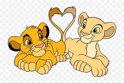 Young Simba And Nala, HD Png Download - vhv