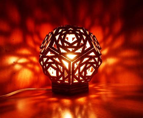 Geometric Cardboard Lamp | Diy lamp shade, Geometric lamp, Diy lamp