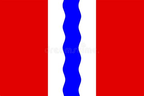 Omsk Oblast Flag Vector Illustration Isolated. Russia Oblast Symbol ...