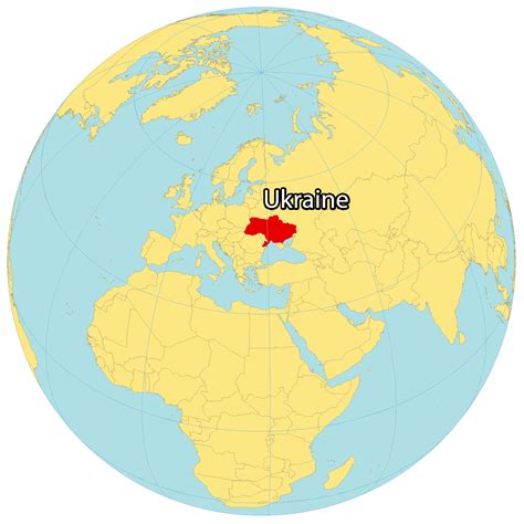 Ukraine On World Map Physical Location Map Of Ukraine - Bank2home.com