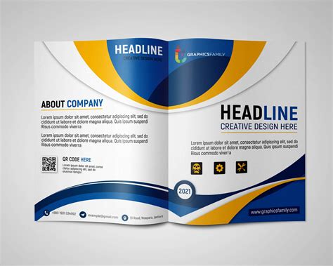 Professional Bifold Brochure Design Template – GraphicsFamily