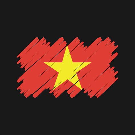 Vietnam Flag Brush. National Flag 11081689 Vector Art at Vecteezy