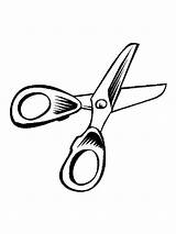 Scissors Coloring Page Sketch sketch template