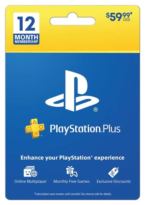 PlayStation Plus 12 Month Subscription - Walmart.com