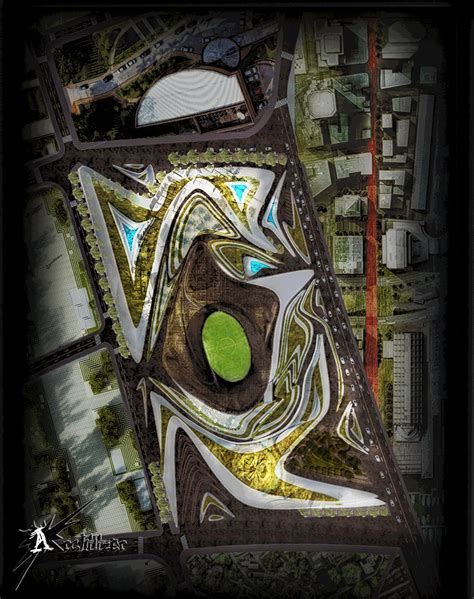 Olympic Stadium With Fluid Architecture on Behance