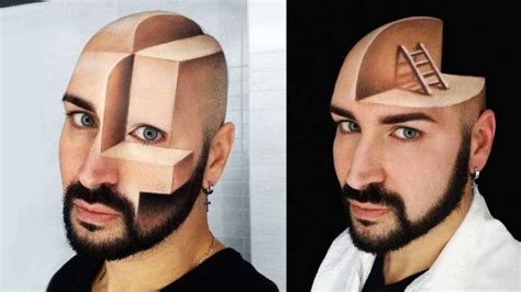 This artist transforms his face into stunning 3D optical illusions using only makeup | 3d ...