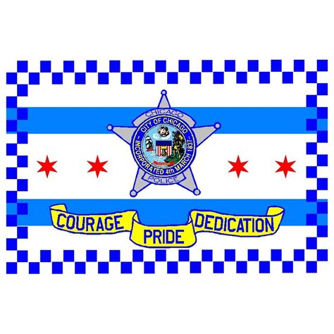 Chicago Police Department Flag - W.G.N Flag & Decorating Co