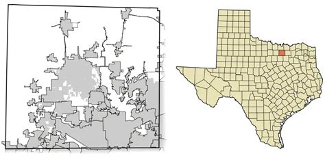 Denton County Texas Incorporated Areas - MapSof.net