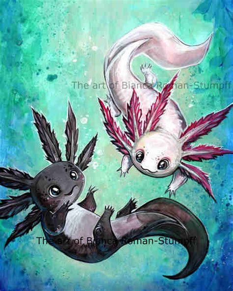 A Little Axolotl Print on Storenvy