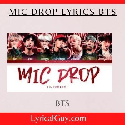 Mic Drop Lyrics BTS » LyricalGuy