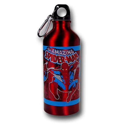 Spiderman 20oz Red Aluminum Water Bottle