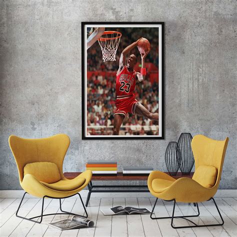 Michael Jordan Iconic 63 Points Playoff Performance Poster | Etsy