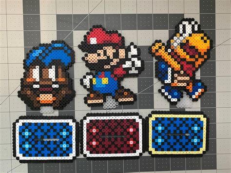 Paper Mario Perler Bead Sprites Nintendo - Etsy