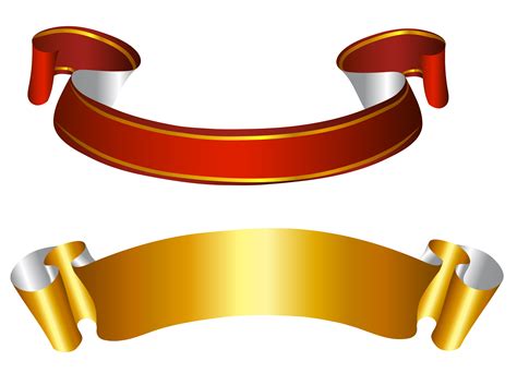 Ribbon Clip art - Gold and Red Banners Transparent PNG Picture png download - 5100*3681 - Free ...