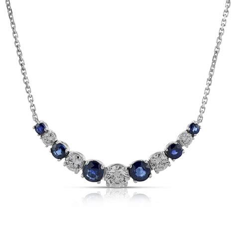 Sapphire & Diamond Necklace 14K | Ben Bridge Jeweler