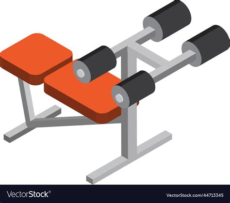 Weight lifting equipment in 3d isometric style Vector Image